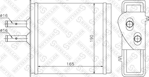 Stellox 10-35007-SX - İstilik dəyişdiricisi, daxili isitmə furqanavto.az