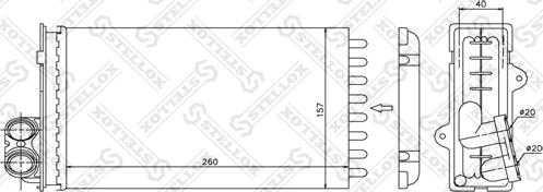 Stellox 10-35015-SX - İstilik dəyişdiricisi, daxili isitmə furqanavto.az