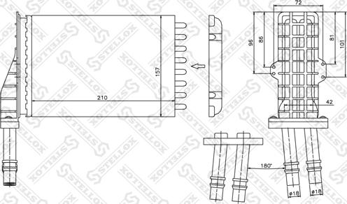 Stellox 10-35026-SX - İstilik dəyişdiricisi, daxili isitmə furqanavto.az