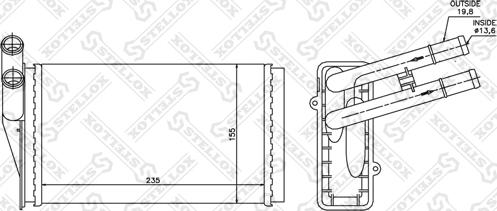 Stellox 10-35021-SX - İstilik dəyişdiricisi, daxili isitmə www.furqanavto.az