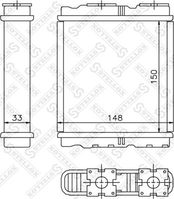 Stellox 10-35077-SX - İstilik dəyişdiricisi, daxili isitmə furqanavto.az