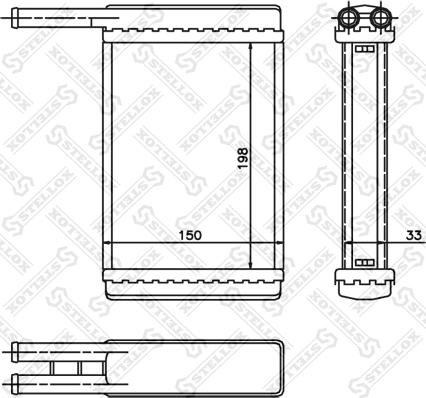 Stellox 10-35168-SX - İstilik dəyişdiricisi, daxili isitmə furqanavto.az