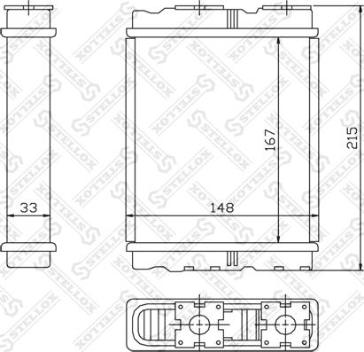 Stellox 10-35136-SX - İstilik dəyişdiricisi, daxili isitmə furqanavto.az