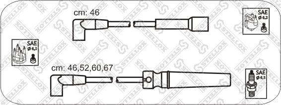 Stellox 10-30043-SX - Alovlanma kabeli dəsti furqanavto.az