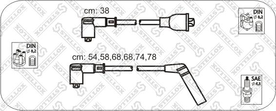 Stellox 10-38492-SX - Alovlanma kabeli dəsti furqanavto.az