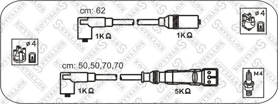 Stellox 10-38455-SX - Alovlanma kabeli dəsti furqanavto.az