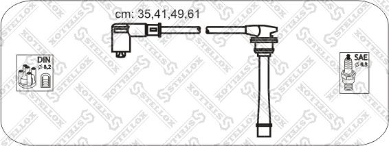 Stellox 10-38412-SX - Alovlanma kabeli dəsti furqanavto.az