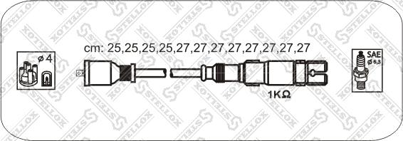 Stellox 10-38436-SX - Alovlanma kabeli dəsti furqanavto.az