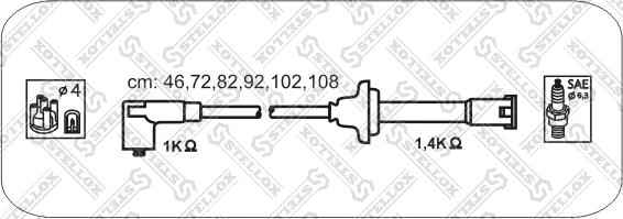 Stellox 10-38525-SX - Alovlanma kabeli dəsti furqanavto.az