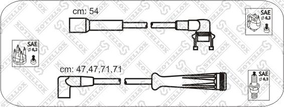 Stellox 10-38016-SX - Alovlanma kabeli dəsti furqanavto.az