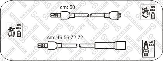 Stellox 10-38105-SX - Alovlanma kabeli dəsti furqanavto.az
