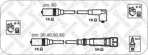 Stellox 10-38337-SX - Alovlanma kabeli dəsti furqanavto.az