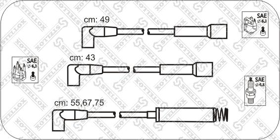 Stellox 10-32311-SX - Alovlanma kabeli dəsti furqanavto.az