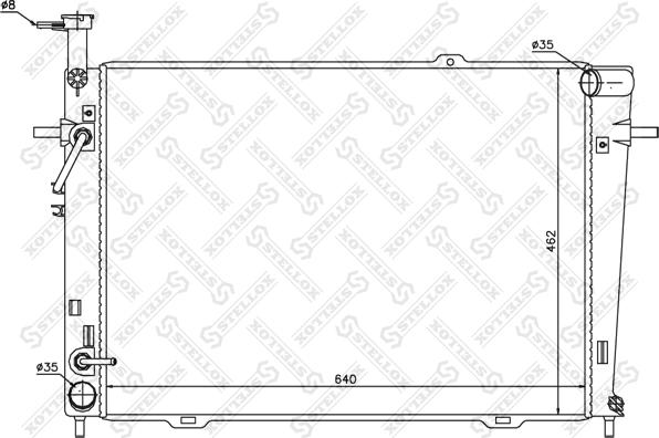 Stellox 10-25417-SX - Radiator, mühərrikin soyudulması furqanavto.az