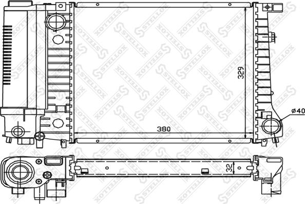 Stellox 10-25566-SX - Radiator, mühərrikin soyudulması furqanavto.az