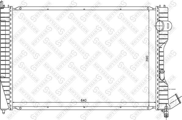 Stellox 10-25639-SX - Radiator, mühərrikin soyudulması furqanavto.az