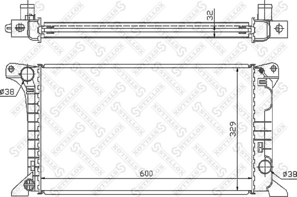 Stellox 10-25090-SX - Radiator, mühərrikin soyudulması furqanavto.az