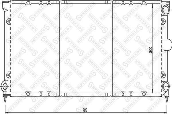 Stellox 10-25052-SX - Radiator, mühərrikin soyudulması furqanavto.az