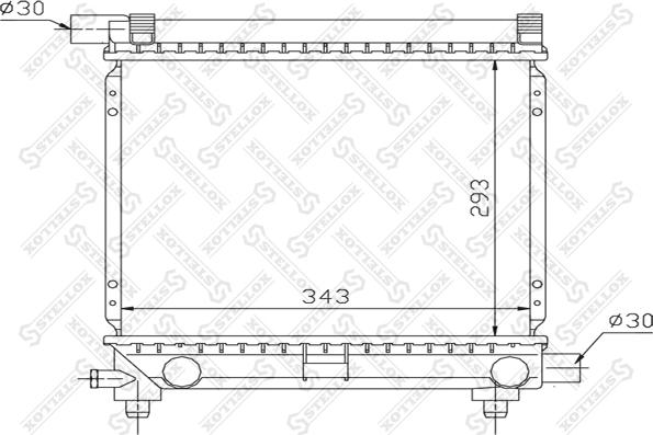 Stellox 10-25057-SX - Radiator, mühərrikin soyudulması furqanavto.az