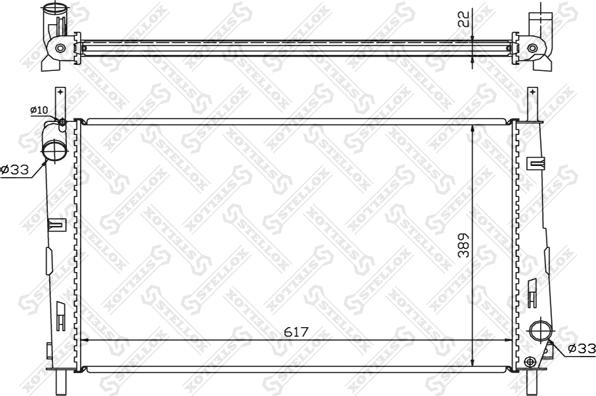 Stellox 10-25066-SX - Radiator, mühərrikin soyudulması furqanavto.az