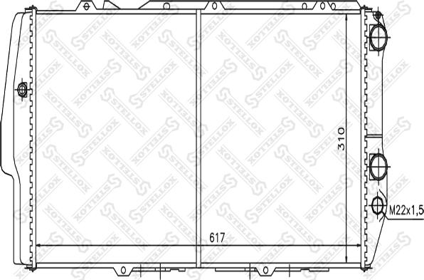 Stellox 10-25019-SX - Radiator, mühərrikin soyudulması furqanavto.az