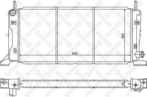 Stellox 10-25086-SX - Radiator, mühərrikin soyudulması furqanavto.az