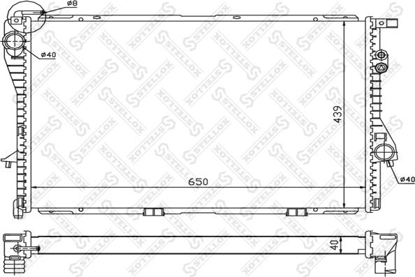 Stellox 10-25082-SX - Radiator, mühərrikin soyudulması furqanavto.az