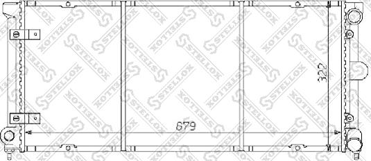 Stellox 10-25075-SX - Radiator, mühərrikin soyudulması furqanavto.az