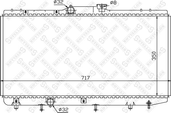 Stellox 10-25156-SX - Radiator, mühərrikin soyudulması furqanavto.az