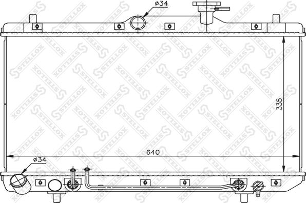 Stellox 10-25162-SX - Radiator, mühərrikin soyudulması furqanavto.az