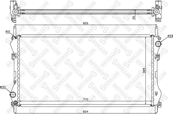 Stellox 10-25131-SX - Radiator, mühərrikin soyudulması furqanavto.az