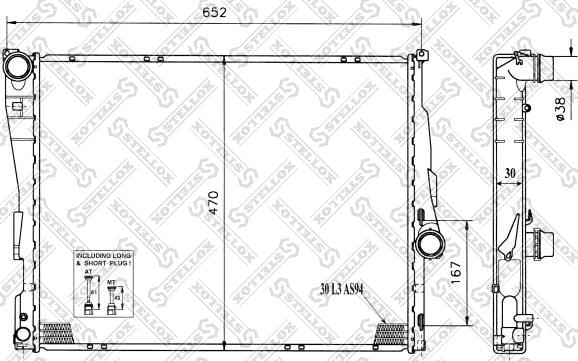 Stellox 10-25128-SX - Radiator, mühərrikin soyudulması furqanavto.az