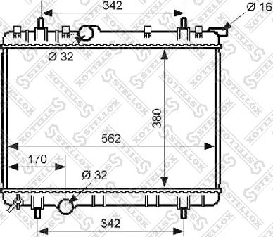 Stellox 10-25171-SX - Radiator, mühərrikin soyudulması furqanavto.az