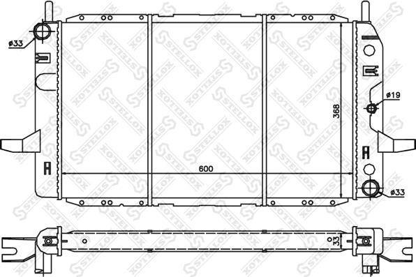 Stellox 10-25819-SX - Radiator, mühərrikin soyudulması furqanavto.az