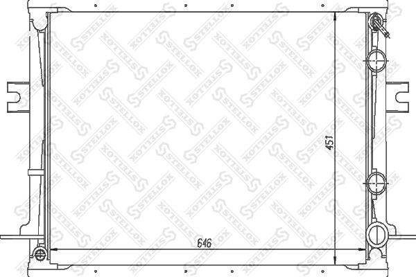 Stellox 10-25827-SX - Radiator, mühərrikin soyudulması furqanavto.az