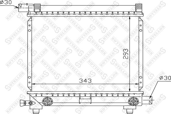 Stellox 10-25870-SX - Radiator, mühərrikin soyudulması furqanavto.az