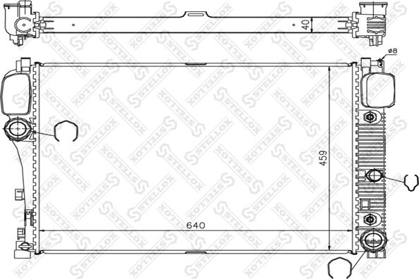 Stellox 10-25347-SX - Radiator, mühərrikin soyudulması furqanavto.az