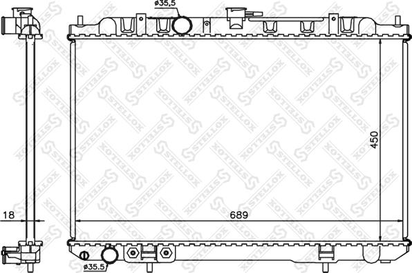 Stellox 10-25339-SX - Radiator, mühərrikin soyudulması furqanavto.az