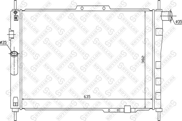 Stellox 10-25326-SX - Radiator, mühərrikin soyudulması furqanavto.az