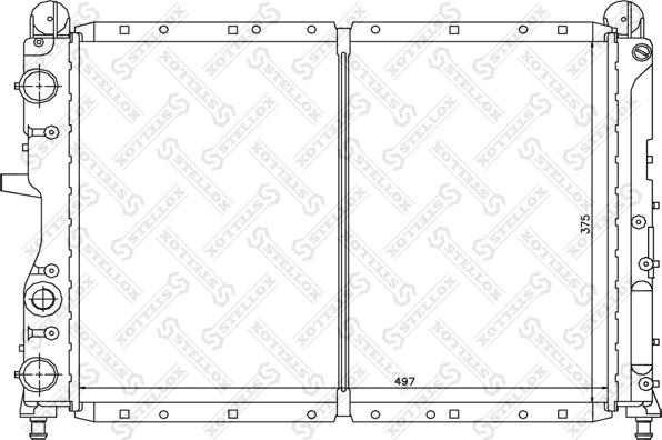 Stellox 10-25211-SX - Radiator, mühərrikin soyudulması furqanavto.az