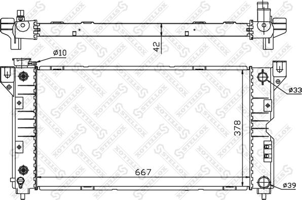 Stellox 10-25283-SX - Radiator, mühərrikin soyudulması furqanavto.az