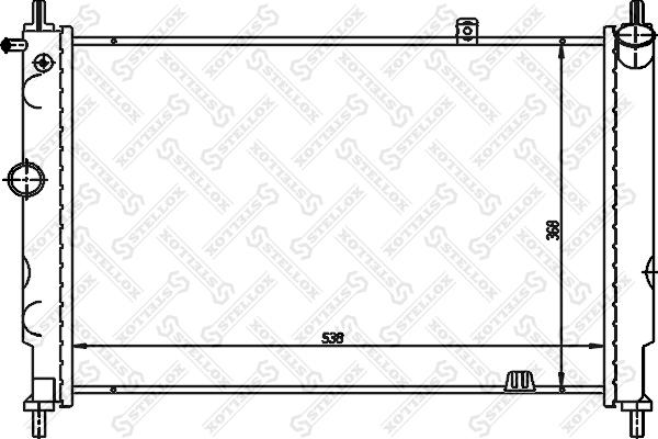 Stellox 10-25224-SX - Radiator, mühərrikin soyudulması furqanavto.az