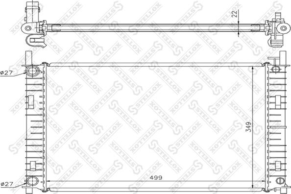 Stellox 10-25781-SX - Radiator, mühərrikin soyudulması furqanavto.az