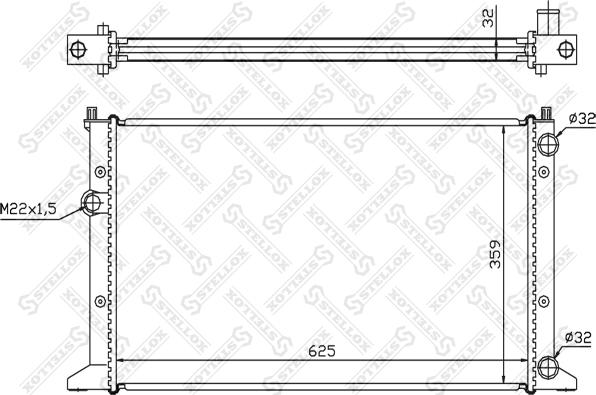 Stellox 10-26427-SX - Radiator, mühərrikin soyudulması furqanavto.az