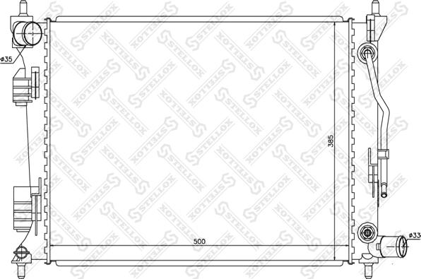 Stellox 10-26518-SX - Radiator, mühərrikin soyudulması furqanavto.az