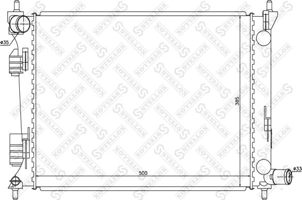 Stellox 10-26517-SX - Radiator, mühərrikin soyudulması furqanavto.az