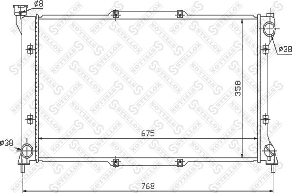 Stellox 10-26638-SX - Radiator, mühərrikin soyudulması furqanavto.az