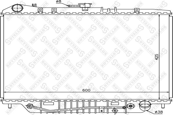 Stellox 10-26058-SX - Radiator, mühərrikin soyudulması furqanavto.az