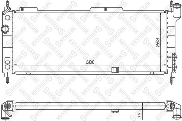 Stellox 10-26068-SX - Radiator, mühərrikin soyudulması furqanavto.az