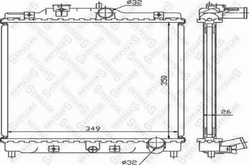 Stellox 10-26081-SX - Radiator, mühərrikin soyudulması furqanavto.az